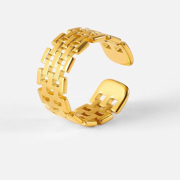 New 18 k Statement Stainless Steel Jewelry Rings - Picture 2 of 4